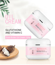 AILKE Organic Shea Butter Oil Whitening Body Cream, Brightening, Moisturizing, Smooth Skin, for Face and Body, 100ml