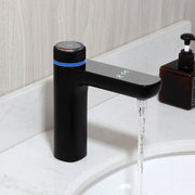 KEMAIDI Bathroom Basin Sink Faucet with Temperature Digital Display Cold and Hot Water Mixer Faucets Brass Tap Deck Mounted