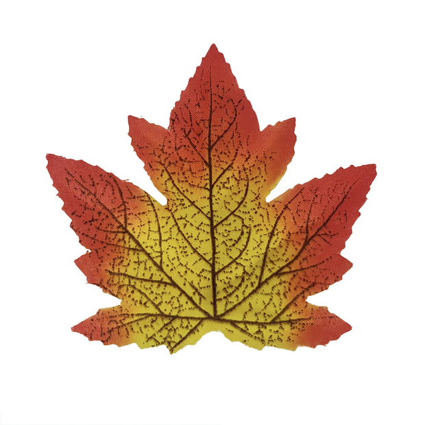 50PCS Artificial Maple Leaves Autumn Leaves For Weddings Autumn Parties Art Scrapbooking Decorations home decor Accessories