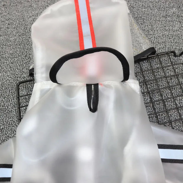 Dog Raincoat Puppy Four Feet Hooded Transparent Waterproof Windproof Teddy Small Large Dogs Rain Out Clothes For Pet Supplies