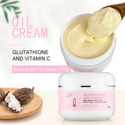 AILKE Organic Shea Butter Oil Whitening Body Cream, Brightening, Moisturizing, Smooth Skin, for Face and Body, 100ml
