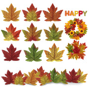 50PCS Artificial Maple Leaves Autumn Leaves For Weddings Autumn Parties Art Scrapbooking Decorations home decor Accessories