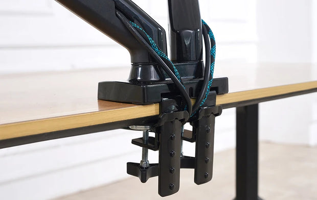 Desktop NB F160 + FP-2 Gas Spring Dual Arm for 17"-27" Monitor Holder + 10"-17" Laptop Support Air Press Mount Stand Load 2-9kg