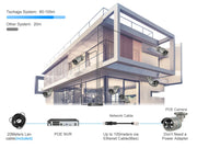 Techage H.265 4MP Two Way Audio POE IP Camera IP66 Waterproof Outdoor Video CCTV Security Surveillance Camera for POE NVR System