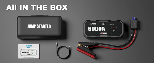 Car 6000A Portable 12V  Jump Starter Power Bank 12V Auto Battery Charger Booster Starting Device