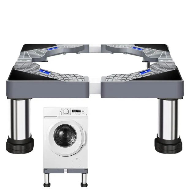 Heavy Duty Washer Stand Universal Stainless Steel Washer Dryer Stand Washing Machine Riser With 4 Strong Feet Laundry Pedestal