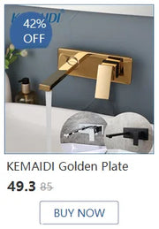 KEMAIDI Bathroom Basin Sink Faucet with Temperature Digital Display Cold and Hot Water Mixer Faucets Brass Tap Deck Mounted
