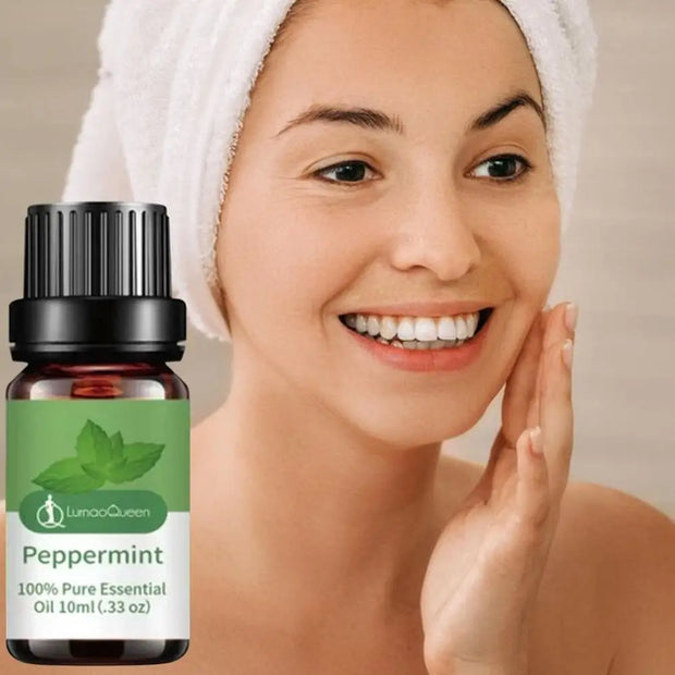 1pc Citronella,bergamot, Sandalwood, Peppermint Essential Oil For Diffusers Aromatherapy Sleep Meditation Candles & Massage