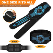 Electronic Muscle Toner USB Rechargeable Abdominal Toning Belts Adjustable Ab Workout Equipment LED Display for Fitness Exercise