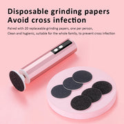 USB Rechargeable Electric Foot Care Callus Remover Nail Grinder Professional Foot Care File with replacement sandpaper tray