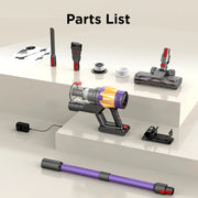 Cordless Handheld Vacuum Cleaner V18 Purple,45KPA,Touch Screen,Smart Dust Sensor, for Home Bed Carpet Clean 1.2L