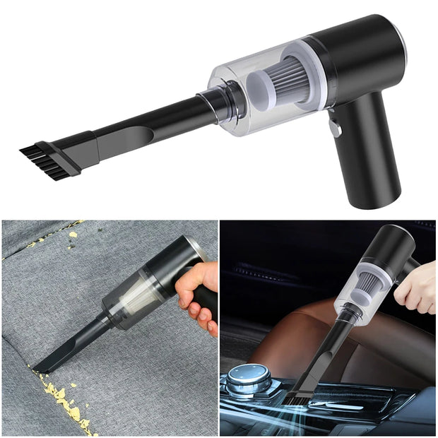 6000Pa Cordless Handheld Vacuum Cleaner 120W High Power Vacuum Cleaner Fully Automatic Power Cleaning Appliance for Home and Car