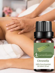 1pc Citronella,bergamot, Sandalwood, Peppermint Essential Oil For Diffusers Aromatherapy Sleep Meditation Candles & Massage