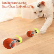 Interactive Cat Toy Ball USB Rechargeable Automatic Rolling Ball Self Rotating Ball Anti-Depression Pet Toy for Indoor Cats