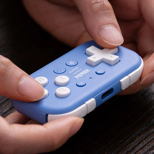 8Bitdo Micro Gamepad Bluetooth-compatible Mini Game Console Designed for 2D Games Handheld Console for OS/Android/PC