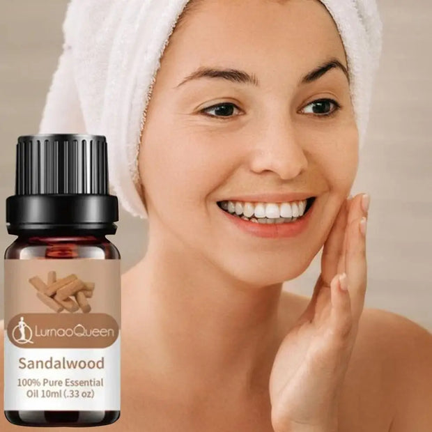 1pc Citronella,bergamot, Sandalwood, Peppermint Essential Oil For Diffusers Aromatherapy Sleep Meditation Candles & Massage
