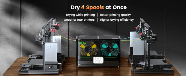 SUNLU Filament Dryer Box For 3D Printer Filament 2024 FilaDryer S4 Filament Storage Dehydrator for PLA PETG ABS TPU PA Filament