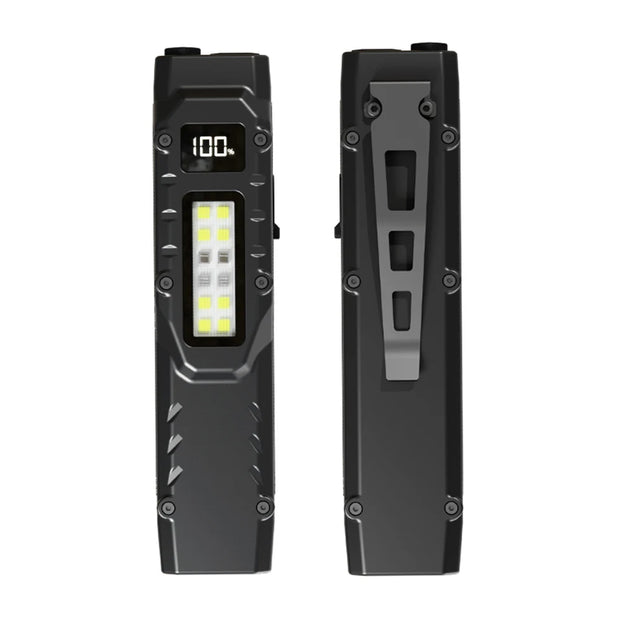 Portable Flashlight 1200 Lumens USB Rechargeable Tactical Flashlight IPX44 Waterproof LED Work Light for Emergency Camping