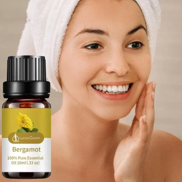 1pc Citronella,bergamot, Sandalwood, Peppermint Essential Oil For Diffusers Aromatherapy Sleep Meditation Candles & Massage