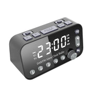 Digital Alarm Clock DAB FM Radio USB Rechargeable Backlight Adjustable Alarm Volume Alarm Clock Radio with Antenna