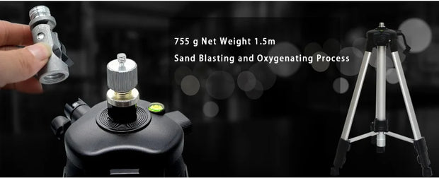 ZOKOUN maximum high 1.5m Adjustable Aluminum Tripod Stand for Laser Level Tripod or adapter