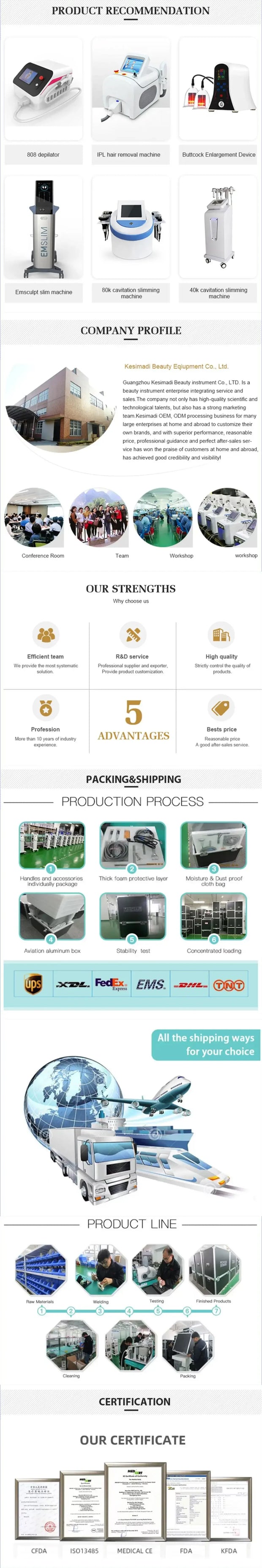 Profession Lipopolysin Vertical Shape Non-Contact Fat Reducing Machine Body Slimming Equipment Vacuum Weight Loss Equipment
