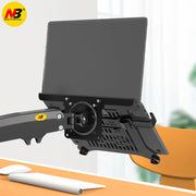 Desktop NB F160 + FP-2 Gas Spring Dual Arm for 17"-27" Monitor Holder + 10"-17" Laptop Support Air Press Mount Stand Load 2-9kg