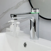 KEMAIDI Bathroom Basin Sink Faucet with Temperature Digital Display Cold and Hot Water Mixer Faucets Brass Tap Deck Mounted