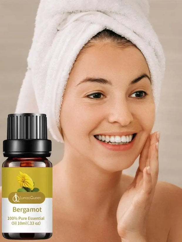 1pc Citronella,bergamot, Sandalwood, Peppermint Essential Oil For Diffusers Aromatherapy Sleep Meditation Candles & Massage