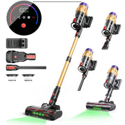 Blossom V18 Cordless Handheld Vacuum Cleaner,45000PA,Touch Screen,Smart Dust Sensor,Auto Speed Control for Home Bed Carpet Clean