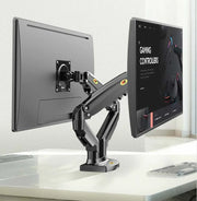 Desktop NB F160 + FP-2 Gas Spring Dual Arm for 17"-27" Monitor Holder + 10"-17" Laptop Support Air Press Mount Stand Load 2-9kg