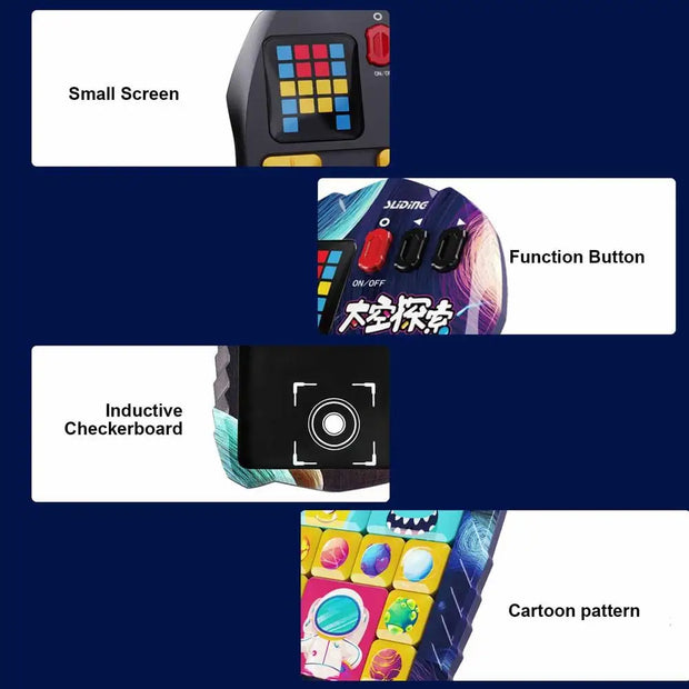 Super Slide Huarong Road Smart Sensor Game 500+ Levelled UP Brain Teaser Puzzles Interactive Fidget Toys For children Kids Gift