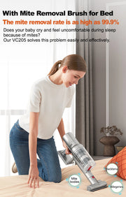 Cordless Handheld Vacuum Cleaner,27000PA,Touch Screen,Smart Dust Sensor,Auto Speed Control for Home Bed Carpet Clean