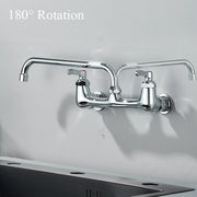 Kitchen Faucet Brass Hot&Cold Bathroom Kitchen Sink Faucet For Bath Conceal Wall Mount Spout Crane Single Handle Sink Mixer Tap