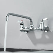 Kitchen Faucet Brass Hot&Cold Bathroom Kitchen Sink Faucet For Bath Conceal Wall Mount Spout Crane Single Handle Sink Mixer Tap