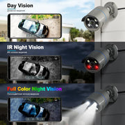 Techage H.265 4MP Two Way Audio POE IP Camera IP66 Waterproof Outdoor Video CCTV Security Surveillance Camera for POE NVR System