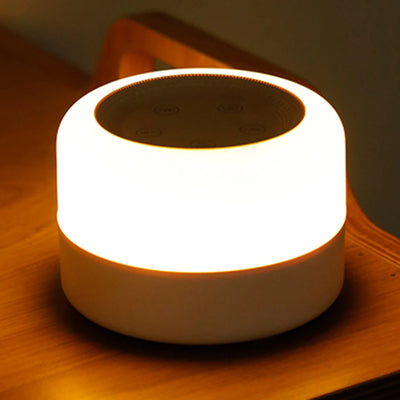Noise Sound Machines with Night Light Desktop White Noise Machine Portable Touch Adjustable USB Rechargeable for Home Travel