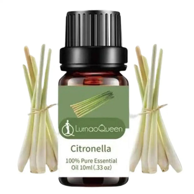 1pc Citronella,bergamot, Sandalwood, Peppermint Essential Oil For Diffusers Aromatherapy Sleep Meditation Candles & Massage