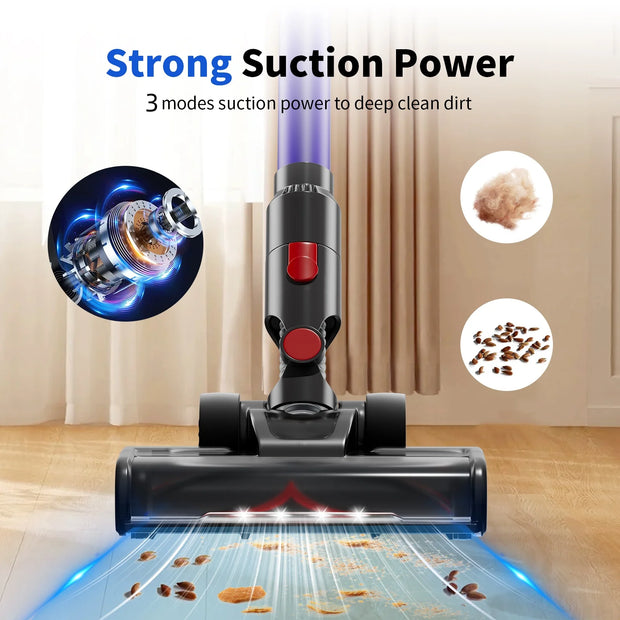 Blossom V18 Cordless Handheld Vacuum Cleaner,45000PA,Touch Screen,Smart Dust Sensor,Auto Speed Control for Home Bed Carpet Clean
