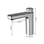 KEMAIDI Bathroom Basin Sink Faucet with Temperature Digital Display Cold and Hot Water Mixer Faucets Brass Tap Deck Mounted