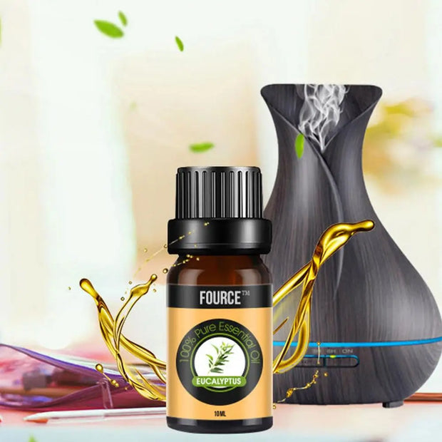 1pc Citronella,bergamot, Sandalwood, Peppermint Essential Oil For Diffusers Aromatherapy Sleep Meditation Candles & Massage