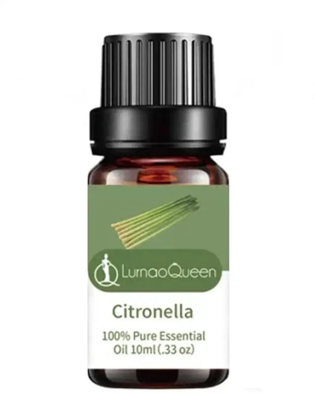 1pc Citronella,bergamot, Sandalwood, Peppermint Essential Oil For Diffusers Aromatherapy Sleep Meditation Candles & Massage
