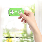 8Bitdo Micro Gamepad Bluetooth-compatible Mini Game Console Designed for 2D Games Handheld Console for OS/Android/PC
