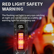 Portable Flashlight 1200 Lumens USB Rechargeable Tactical Flashlight IPX44 Waterproof LED Work Light for Emergency Camping