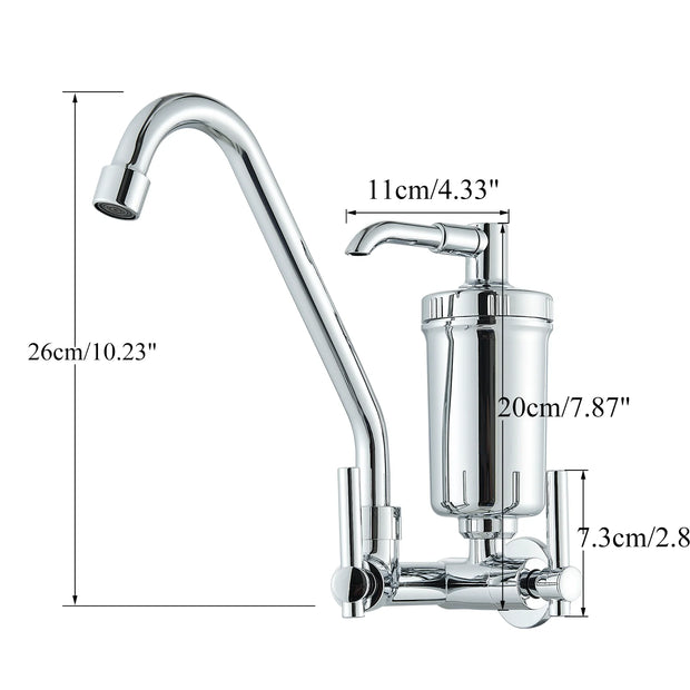 Kitchen Faucet With Filter In Wall Style Vegetable Basin Retractable Water Purifiertap Water Direct Drink Purifier Single Cold