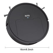 3-in-1 Robot Vacuum Cleaner USB Rechargeable 1000Pa Suction Automatic Cleaning Sweeping Machine for Pet Hair Carpets and Floors
