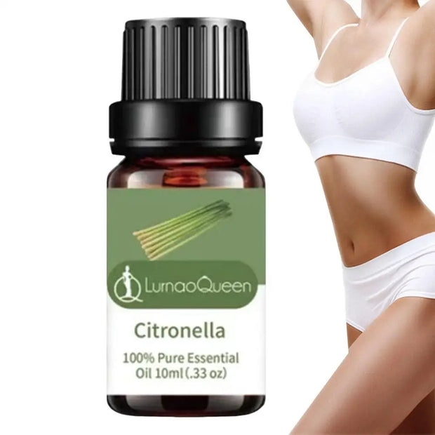 1pc Citronella,bergamot, Sandalwood, Peppermint Essential Oil For Diffusers Aromatherapy Sleep Meditation Candles & Massage