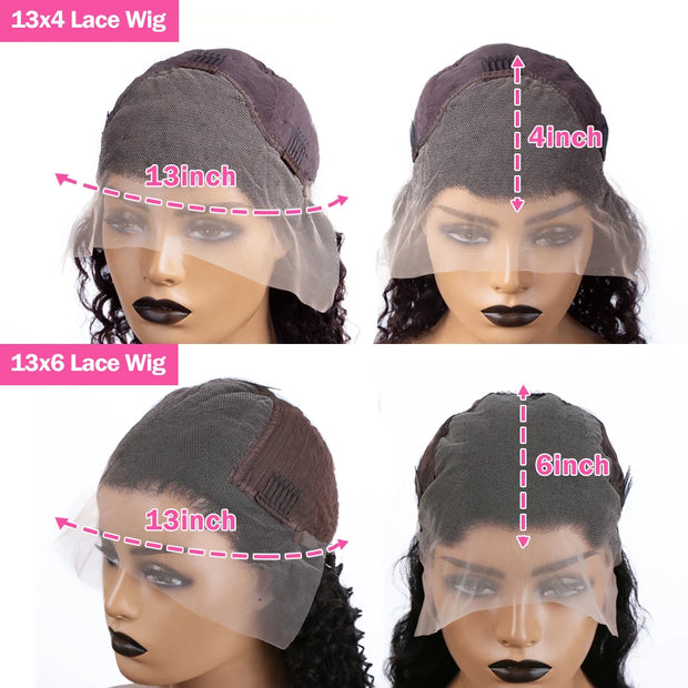 Ombre Highlight Body Wave 13x4 HD Lace Front Human Hair Wig Curly 1B/30 Black Brown Colored 13x6 Lace Frontal Wigs For Women