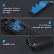 10Gbps M2 SSD Case NVME SATA Dual Protocol M.2 to USB Type C 3.1 SSD Adapter for NVME PCIE NGFF SATA SSD Disk Box M.2 SSD Case
