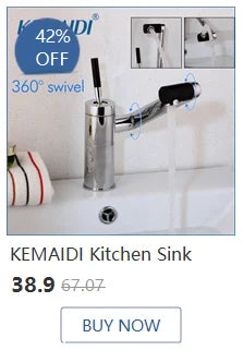 KEMAIDI Bathroom Basin Sink Faucet with Temperature Digital Display Cold and Hot Water Mixer Faucets Brass Tap Deck Mounted